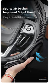 Carbon Fiber Wheel Cover with Wave Design Lincoln Car Interior Accessory Hocasen