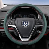 Breathable Leather Steering Wheel Cover for Changan Cars