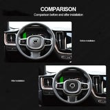 Carbon Fiber Steering Wheel Trim for Volvo XC60 S90 Car Interior Accessory LINGLUYANG