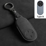Suede Car Key Case Cover for Aito M9 2024 Car Key Protective Shell Accessories