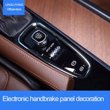 Center Console Chrome Trim Cover for Volvo XC90 2015+ Car Interior Accessory LINGLUYANG