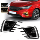 LED DRL Fog Light Set for Honda City 2020-2022 Car Interior Accessory OEM DRL Only