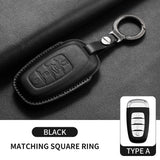 Leather Car Key Case Cover Shell Fob For Hongqi