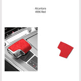 For Audi A6 A7 (2019-2025) Sport Gear Shift Knob Cover Boot Trim Sticker Made of Alcantara
