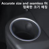 Rear Seat Side Cup Holder Liner Suitable for Tesla Model Y L 6 Seater 2026 3rd Row Silicone Bottle Case Organizer Accessory B