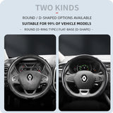 Carbon Fiber Wave Steering Cover for Renault Cars Car Interior Accessory Hocasen
