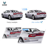 Vland Full LED Tail Lights for Dodge Charger 2011-2014 Car Interior Accessory Vland