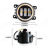 LED Angel Eye Fog Light for Ford Focus Fiesta Car Interior Accessory MAGIC COLORM