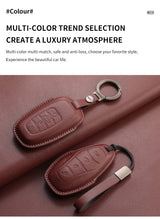 Leather Car Key Case Cover Shell Fob For Hongqi