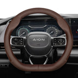 Perforated Leather Steering Wheel Cover for Aion