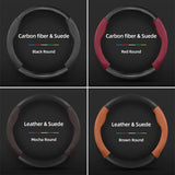 Suede Carbon Fiber Wheel Cover for Xpeng G6 G9 P7 M03 Car Interior Accessory Hocasen
