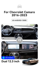 24.6-Inch Dual Screen Android Multimedia for Chevrolet Camaro Android Head Unit Aotsr