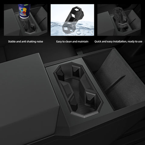 Tesla Cybertruck 2024-2026 Cup Holder Central Control Drinks Holder Silicone Water Cup Storage Box Drinks holders OEM