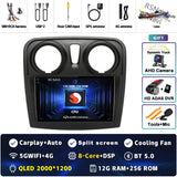 2K QLED Android Head Unit for Renault Sandero Logan 2 2014–2019