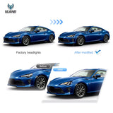 Triple Projector LED Headlights for Toyota 86 BRZ 12-21 LED Ambient Light VLAND
