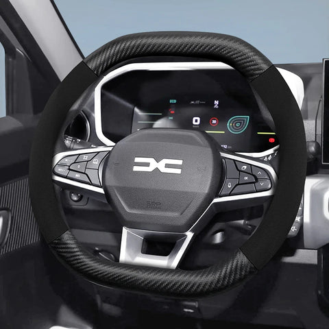 Matte Suede Carbon Fiber Cover for Sandero Duster Car Interior Accessory Hocasen