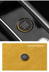 Audi A4L A5 A6L Q5 Q3 A7 Q7 Alcantara Engine Start Button Frame Cover Trim Sticker Decorative Car Interior Accessory