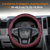 Breathable Leather Steering Wheel Cover for Toyota