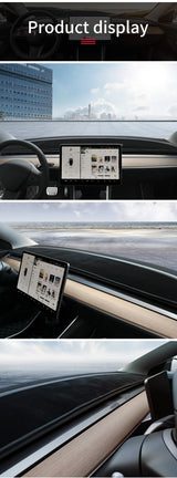 Anti-UV Flannel Dashboard Cover for Tesla Model 3