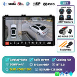 Android 15 Head Unit with Wireless CarPlay for Toyota Corolla