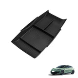 Center Console Lower Storage Box for BYD Seal 06GT 2024 2025 Car Central Tray TPE Organizer Accessories Tidying Black