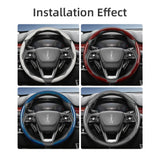 Segmented Carbon Fiber Wheel Cover for Lincoln Nautilus Car Interior Accessory Hocasen