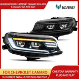 LED Projector Headlights w/Animation for Camaro 2016-2024 LED Ambient Light VLAND