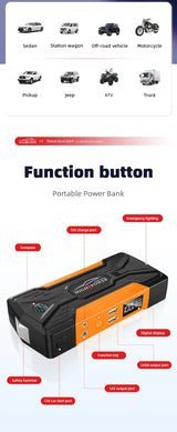 1000A Car Jump Starter with Tire Inflator