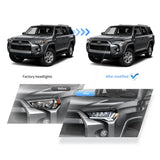 LED Reflection Bowl Headlights for Toyota 4Runner 14-24 Car Interior Accessory Vland