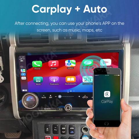 13.3-inch Android 13 Multimedia Stereo for Toyota FJ Cruiser Android Head Unit Aotsr 8GB 256GB Eight Core