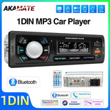 1Din Universal Car Stereo with Bluetooth MP3 and USB Car Interior Accessory AKAMATE