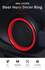 Door Speaker Trim Ring Covers for Mini Cooper F55 F56 Car Interior Accessory GMUNI