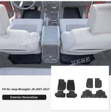 TPE Waterproof Floor Mats & Liner for Jeep Wrangler JK Car Interior Accessory HEBE