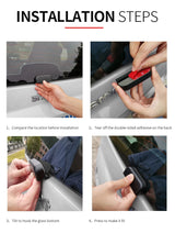 Rear Trunk Door Handle Cover for Smart Fortwo 451