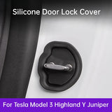 Tesla Model 3 Highland Y Juniper Silicone Door Lock Cover Car Interior Accessory OEM