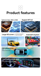 Android 14 Dual Screen Multimedia System for Land Rover Freelander 2