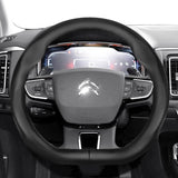 Ultra-Thin Leather Steering Wheel Cover for Citroen