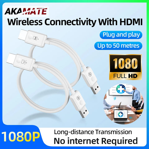 Wireless HDMI Transmitter Video Receiver Universal Car Interior Accessory AKAMATE
