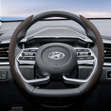 Ventilated Steering Wheel Leather Cover for Hyundai Ioniq Tucson