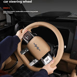 For Leopard 8 Car Steering Wheel Cover Protector Anti-Slip Grip Accessory Car Interior Accessory OEM