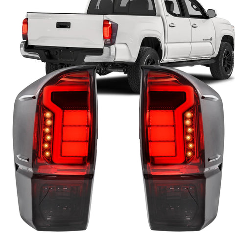 LED Tail Lamps Smoked Lens for Toyota Tacoma 2016-2022 LED Ambient Light MAGIC COLORM