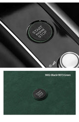 Audi A4L A5 A6L Q5 Q3 A7 Q7 Alcantara Engine Start Button Frame Cover Trim Sticker Decorative Car Interior Accessory