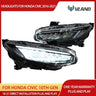 Chrome LED Reflection Headlights for Civic 10th Gen