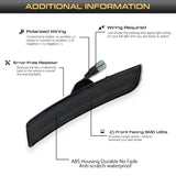 LED Side Marker Light Chevy Camaro 16-Up Car Interior Accessory iJDM