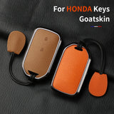 Metal and Leather Car Key Case Cover for Honda CRV and Civic Models Car Interior Accessory OEM