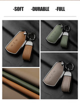 Leather Car Key Case Cover For Volkswagen Golf 8 MK8 ID.3 ID.4 Cupra Skoda Octavia A8 SEAT Leon MK4 2020 2021 Formentor Tarra
