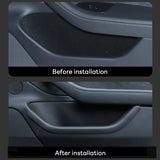 For Tesla New Model 3+ Highland 2024 Rear Full Storage Box Door Handle Armrest Tray Organizer Car Organizer TEKSY