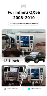12.1" Android 13 Multimedia Player for Infiniti QX56 2008–2010 Android Head Unit Aotsr