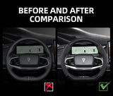 GWM Suede Matte Carbon Fiber Steering Wheel Cover Car Interior Accessory Hocasen