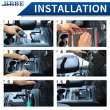 ABS Gearshift Trim for Mitsubishi Pajero 2007-2021 Car Interior Accessory HEBE